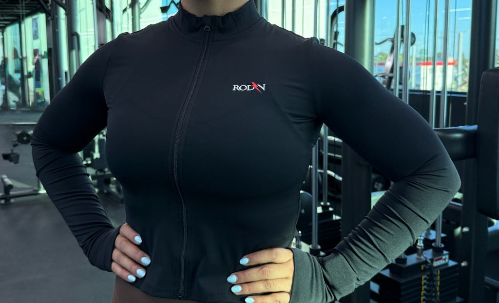 Full Set Bundle (Sports Bra + Leggings + Jacket) Black color